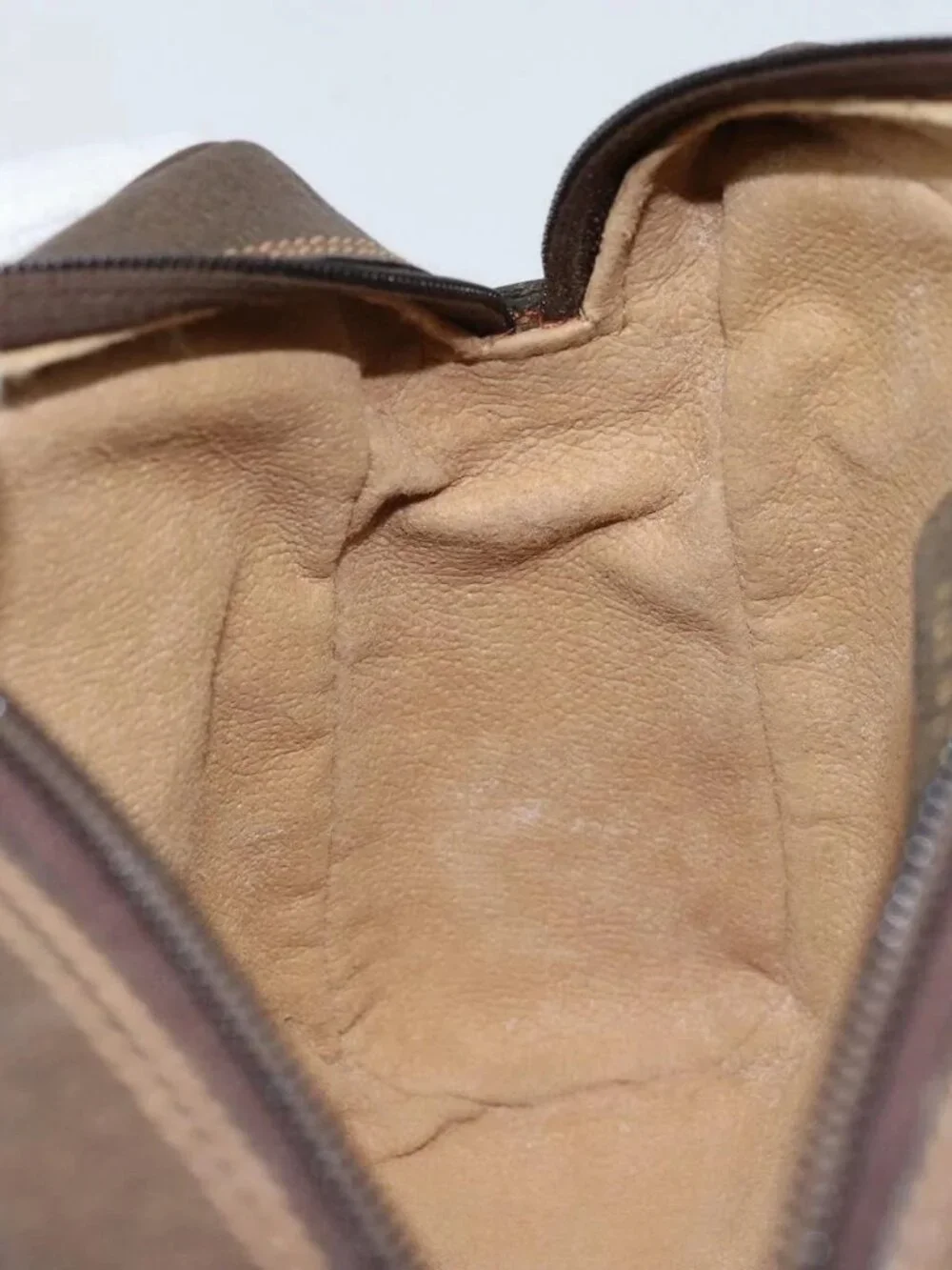 GUCCI GG Supreme Web Sherry Line Bag PVC Beige Gold 98 30 014 3553 Auth ka3094 - Picture 15 of 16